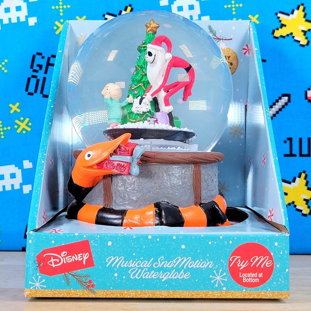 Disney Nightmare Before Christmas Jack Skellington Musical SnoMotion WaterGlobe